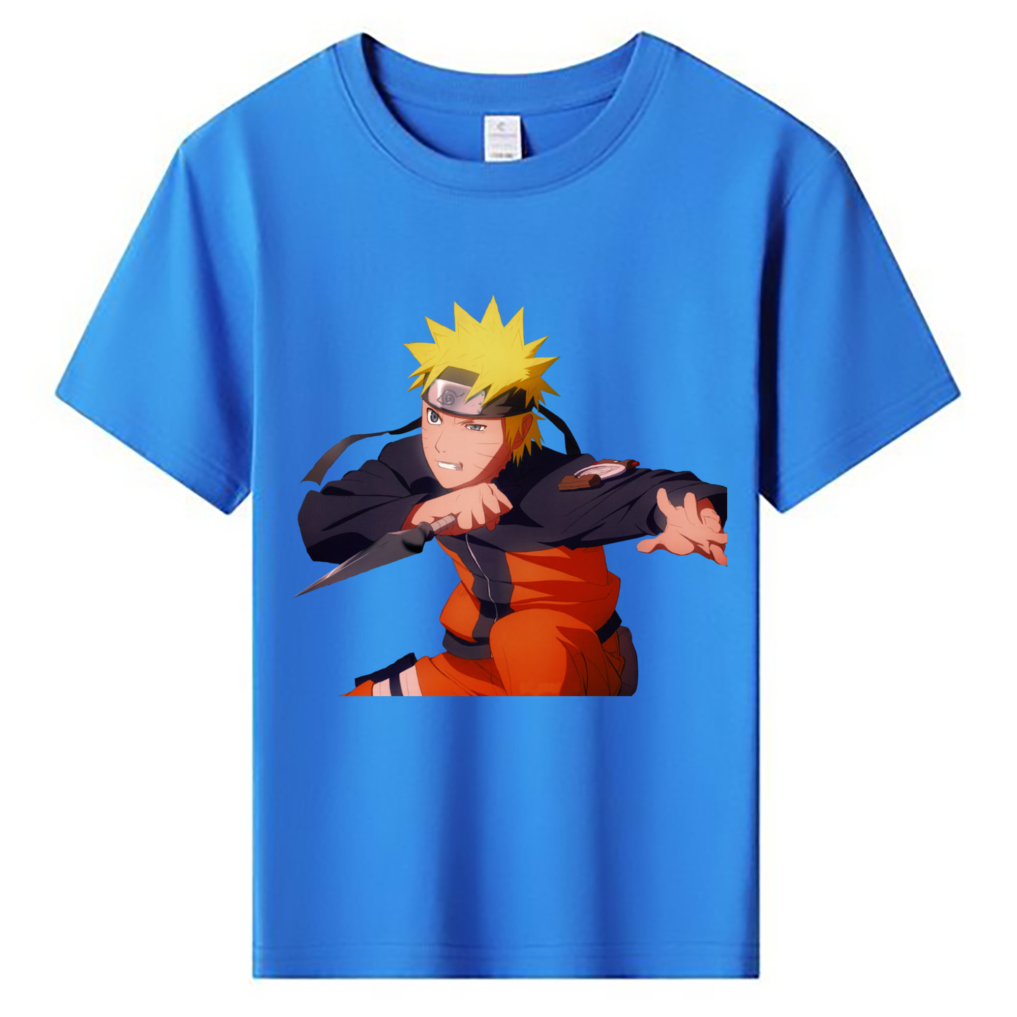 （画像用） NARUTO -ナルト- うずまき ナルト Uzumaki Naruto 綿100％キッズTシャツ（フロントプリント）